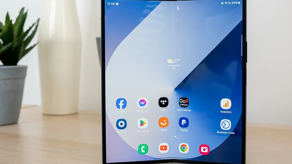 „Samsung Galaxy Fold6” apžvalga: gamintojas pasiūlė nedidelis patobulinimus, tačiau tai vis tiek yra geriausias sulenkiamas išmanusis telefonas rinkoje