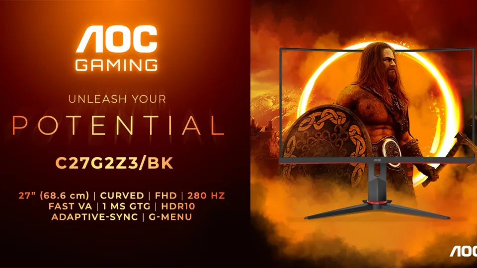„AGON by AOC“ pristatė naująjį „AOC Gaming C27G2Z3/BK“ monitorių: greitas ir įtraukiantis 27 colių monitorius už prieinamą kainą