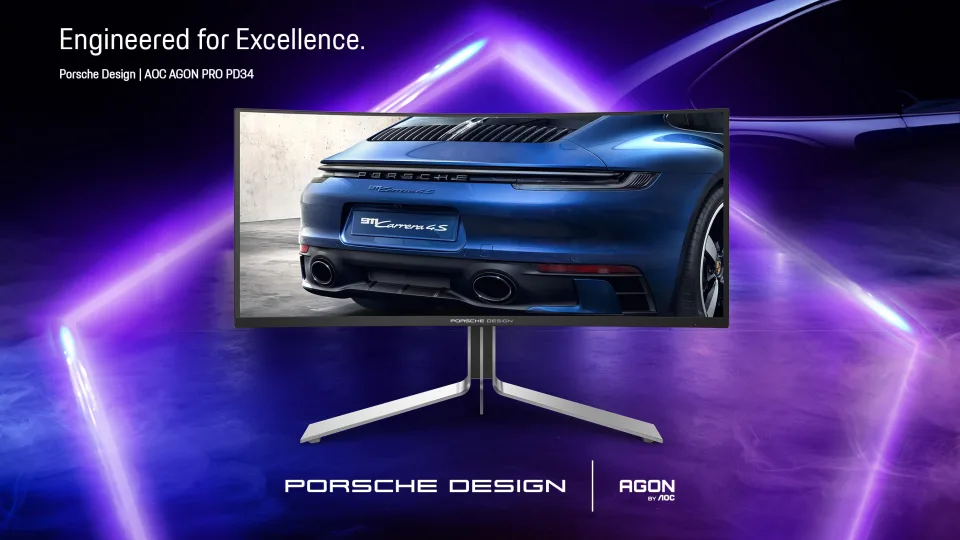 „Porsche Design“ ir „AGON by AOC“ pristato naują bendrą projektą: naujasis žaidimų monitories sukurtas tobulam vaizdui ir pergalėms, galia kiekviename pikselyje