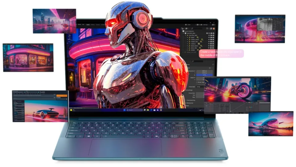 Oficialiai pristatytas „Lenovo Yoga Pro 9i Aura Edition“ kompiuteris su puikiu OLED ekranu, „Intel“ procesoriumi ir „GeForce RTX 5070“ vaizdo plokšte