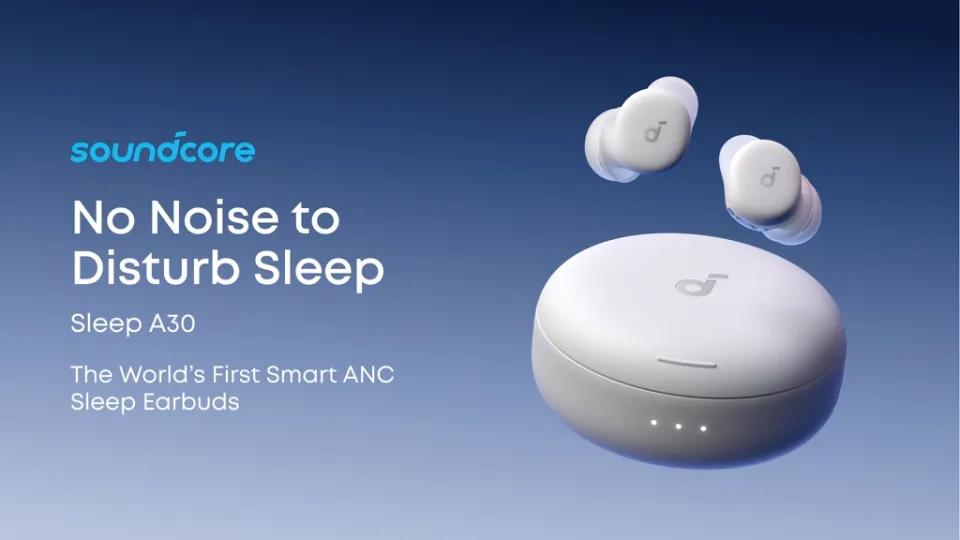 „Soundcore“ pristatė miegui skirtus „Sleep A30“ belaidžius ausinukus su dirbtiniu intelektu ir triukšmo slopinimu