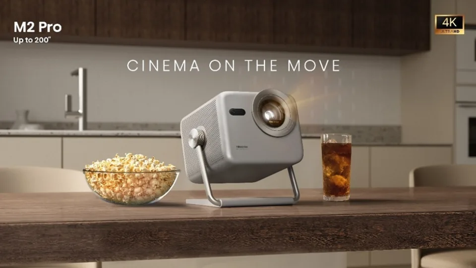 „Hisense“ pristatė naują lazerinį vaizdo projektorių su 4K raiška ir optine vaizdo priartinimo galimybe