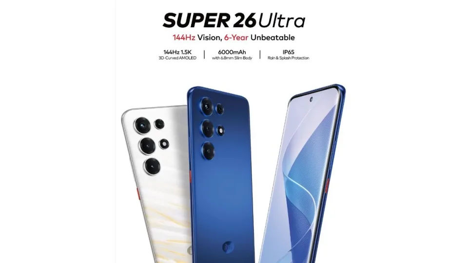 Oficialiai pristatytas biudžetinės klasės „itel Super 26 Ultra“ išmanusis telefonas su AMOLED ekranu