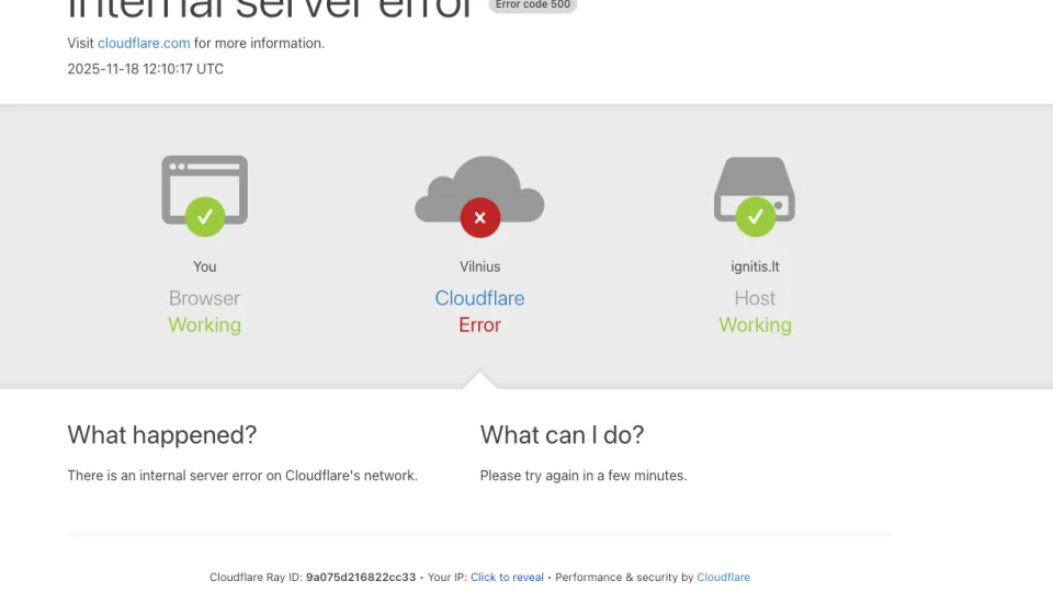 Pasaulinė krizė dėl vienos klaidos: ką „Cloudflare“ gedimas atskleidė apie interneto saugumą?
