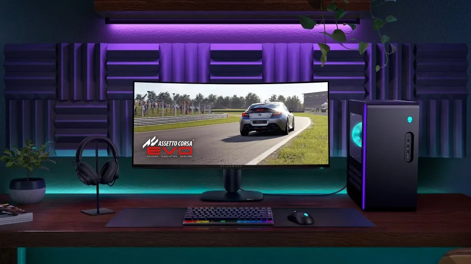 „Alienware“ pristatė įspūdingą žaidimų monitorių su 240 Hz atsinaujinimo dažniu ir lenktais kraštais