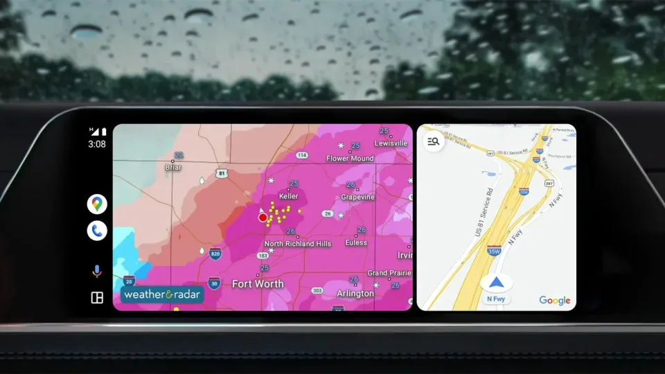 Automobiliuose su „Android Auto“ galėsime stebėti ir oro prognozes, darbai dar nebaigti, tačiau kai kurios programėlės veikia jau dabar