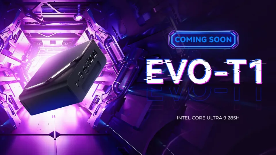 „Gmktec“ pristatė naująjį „EVO-T1“ mini kompiuterį su „Core Ultra 9-285H“ procesoriumi ir gausybe atminties
