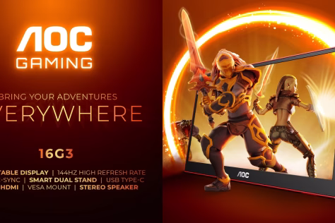 Žaidimai kelyje su naujuoju „AOC GAMING 16G3“: dominuokite žaidimuose bet kur ir bet kada su 144 Hz atnaujinimo dažniu ir įspūdingu IPS ekranu