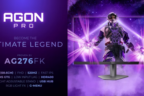 „AGON by AOC“ pristatė naują žaidimams skirtą monitorių: naujasis „AGON PRO AG276FK“ pasiūlys „Fast IPS“ ekraną ir net 520 Hz atsinaujinimo dažnį