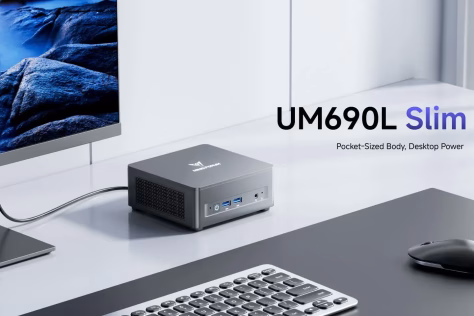 Pristatytas kompaktiškas „Minisforum UM690L Slim“ mini kompiuteris su „Ryzen 9 6900HX“ procesoriumi