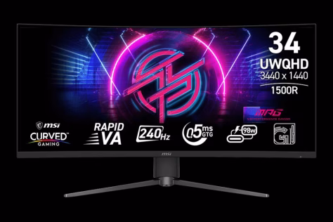 Pristatytas naujas MSI monitorius su lenktu 34 colių įstrižainės ekranu ir aukštu atsinaujinimo dažniu