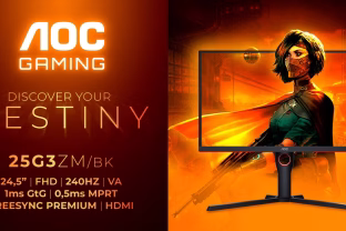 „AGON by AOC“ pristato ryškų, didelio kontrasto 24,5″ 240 Hz esporto monitorių