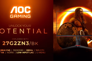 Aukštas 280 Hz atnaujinimo dažnis ir greita reakcija – pasiekite pergalę su „AOC GAMING 27G2ZN3/BK“ monitoriumi