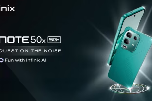 „Infinix“ pristatė naująjį „Note 50x 5G“ išmaniojo telefono modelį su „Dimensity 7300 Ultimate“ lustu, dirbtinio intelekto galimybe ir talpia baterija