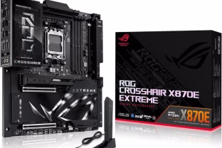 „Asus“ pristatė „ROG Crosshair X870E Extreme“ pagrindinę plokštę su garų kamera