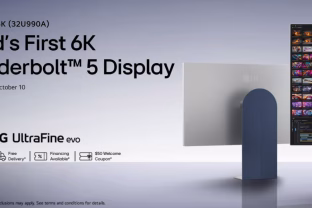 LG pristatė aukščiausios klasės „UltraFine evo 6K“ monitorių su 6K raiška ir „Thunderbolt 5“ jungtimi
