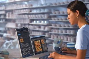 HP pristatė išskirtinį nešiojamą monitorių su „Neo:LED“ technologijos ekranu, kuriam pakaks vieno laido